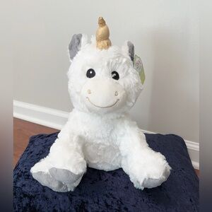 Speark Create Imagine White Unicorn Plush Toy with Gold Horn